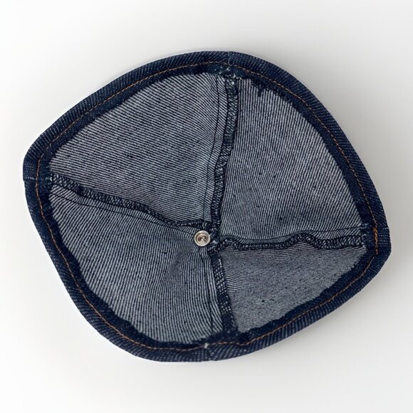 Rare Vintage Levi's Denim Yarmulke Limited Production 1980 Jewish Kippa Judaica - Picture 10 of 12